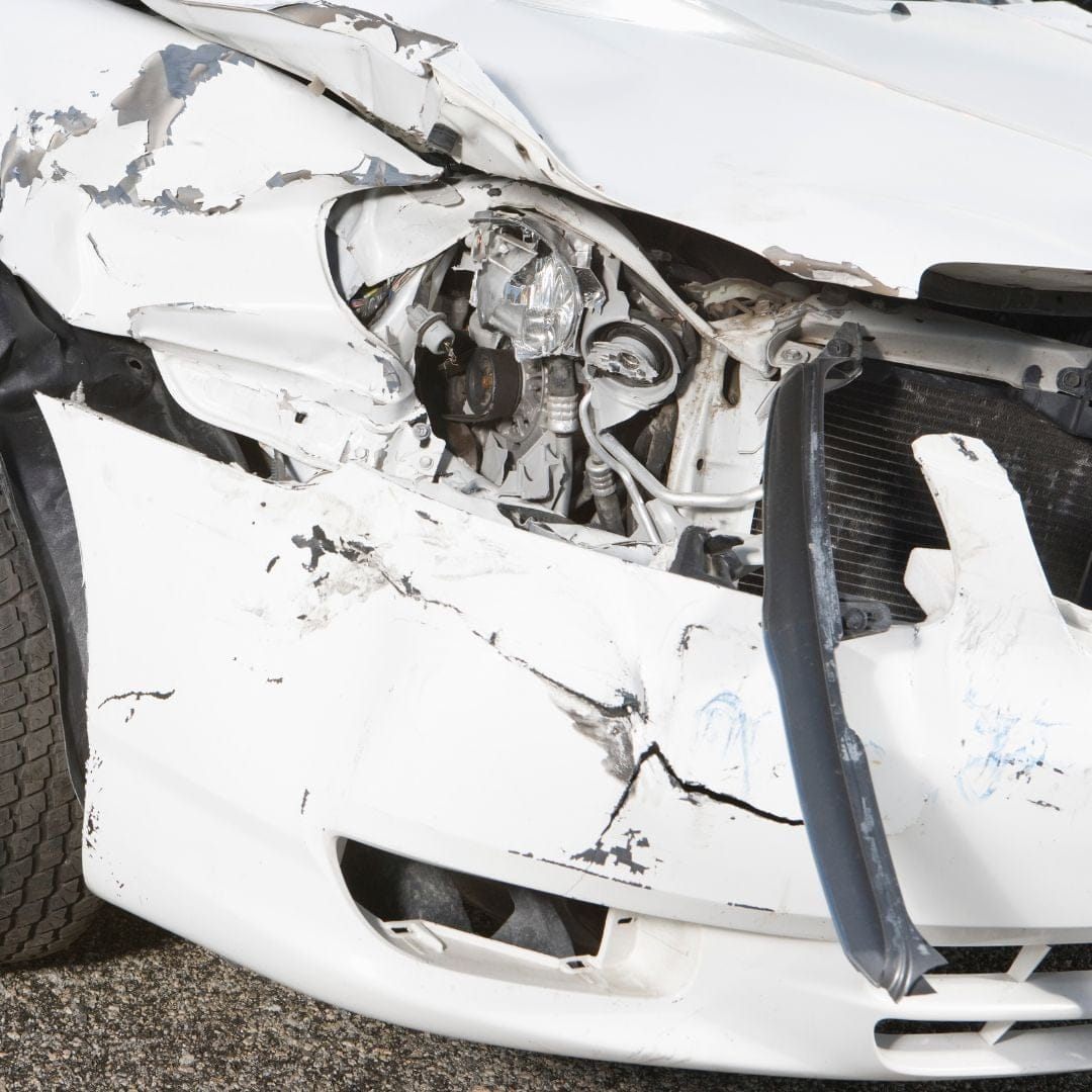 damaged car