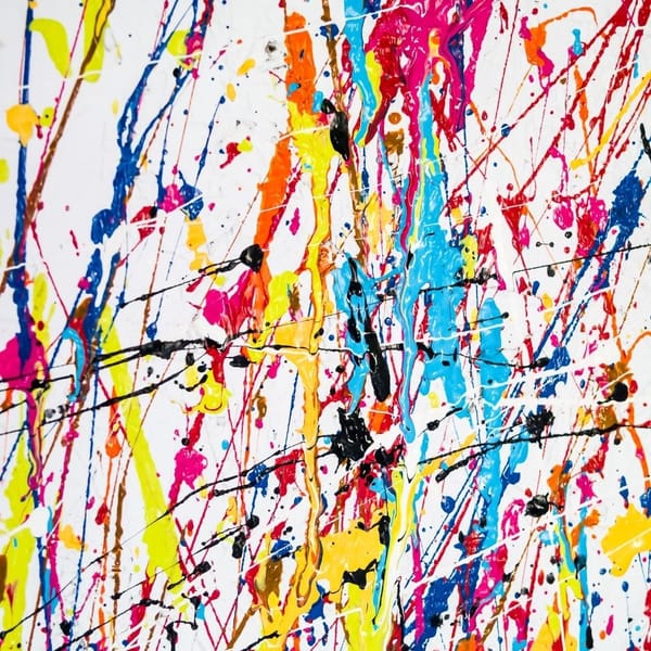 Paint splatter room at Rage Ground in Los Angeles
